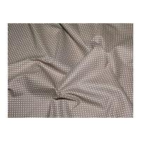 spotty cotton canvas dress fabric taupe browngrey