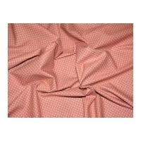 spotty cotton canvas dress fabric pink