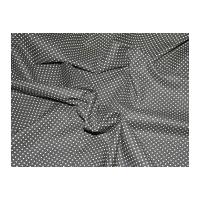 Spotty Cotton Canvas Dress Fabric Dark Grey