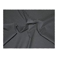 Spotty Cotton Canvas Dress Fabric Black