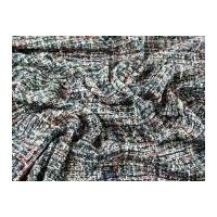 Spanish Woven Chenille Tweed with Sequins Dress Fabric Multicoloured