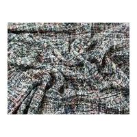 spanish woven chenille tweed with sequins dress fabric multicoloured