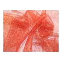 Spider Tulle Netting Fabric Metallic Red