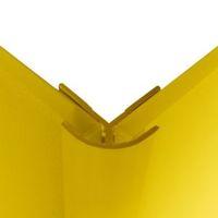 Splashwall Lemon Colour Co-Ordinated PVC Trim (L)2440mm (T)4mm