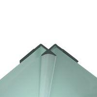 Splashwall Mist Colour Co-Ordinated PVC Trim (L)2440mm (T)4mm