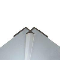 Splashwall White Colour Co-Ordinated PVC Trim (L)2440mm (T)4mm