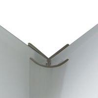 splashwall white colour co ordinated pvc trim l2440mm t4mm