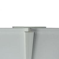 Splashwall White Colour Co-Ordinated PVC Trim (L)2440mm (T)4mm