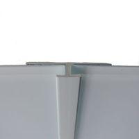 Splashwall White Colour Co-Ordinated PVC Trim (L)2440mm (T)4mm