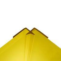 splashwall lemon colour co ordinated pvc trim l2440mm t4mm