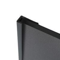 Splashwall Silver Colour Co-Ordinated PVC Trim (L)2440mm (T)4mm