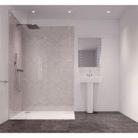 splashwall iridescence single shower panel l2420mm w585mm t11mm