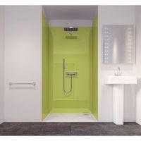 Splashwall Lime 3 Sided Shower Panelling Kit (L)2420mm (W)1200mm (T)11mm