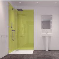 splashwall lime 2 sided shower panelling kit l2420mm w1200mm t11mm