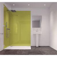 Splashwall Lime Single Shower Panel (L)2420mm (W)585mm (T)11mm