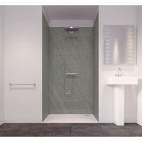 Splashwall Volcanic Dust Single Shower Panel (L)2420mm (W)585mm (T)11mm