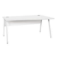 Spectrum White A Frame Wave Desk 1200mm Right