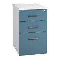 Spectrum Desk High Pedestal 800mm Blue