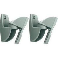 Speaker wall mount Tiltable, Swivelling Distance to wall (max.): 3 cm Vogel´s VLB 500 Silver 1 pair