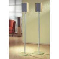 Speaker stand Rigid Max. distance to floor/ceiling: 107 cm VCM Morgenthaler Sulivo maxi Silver, Glassy 1 pair