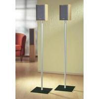 Speaker stand Rigid Max. distance to floor/ceiling: 107 cm VCM Morgenthaler Sulivo maxi Silver, Glass black 1 pair