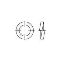 Split lock rings Inside diameter: 36 mm DIN 7980 Spring steel 50 pc(s) TOOLCRAFT 144946