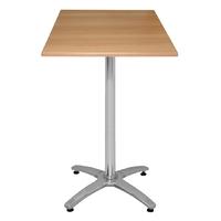 Special Offer Bolero Poseur Height Square Beech Table Top and Base Combo