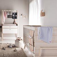 SPOT COT BED in White & Acacia