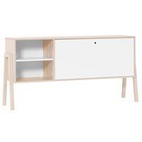 SPOT BUFFET CABINET WITH SHELVES & CUPBOARD in Acacia and White