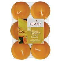 Spaas Papaya Tealight Pack of 12