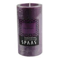 spaas lavender chocolate pillar candle large