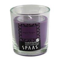 spaas lavender chocolate glass candle small