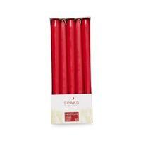 spaas red unscented taper candle pack of 10