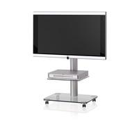 Spectral FLOOR QX1212 Aluminium / Clear Glass TV Stand