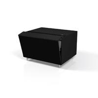 spectral cocoon co4 small gloss black tv cabinet w fabric front