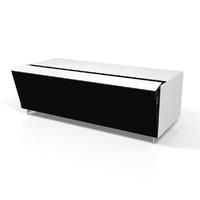 spectral cocoon co5 large gloss white tv cabinet w fabric front