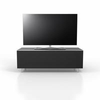 Spectral Just-Racks JRL1101S Gloss Black TV Cabinet w/ Fabric Front