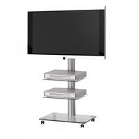 spectral floor qx1010 aluminium clear glass tv stand