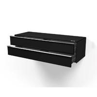 spectral scala sch1101 sl wall mounted gloss black drawer storage