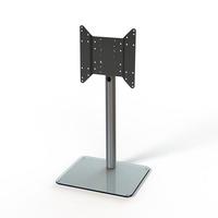 spectral just racks tv600 aluminium clear glass tv stand