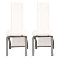 special offer 2 manhattan plain white dining chairs