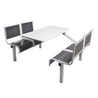 spectrum canteen furniture 4 seater single entry