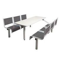 spectrum canteen furniture 6 seater single entry