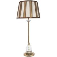 Springfield Gold Glass Bubble Lamp with Bronze and Gold Pleated Shade