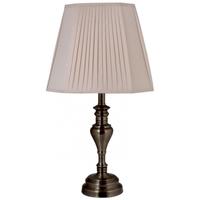 Springfield Antique Brass Table Lamp with 14inch Square Cream Shade