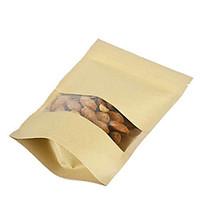 Spot Kraft Paper Bags Of Rice Grains Millet Nuts Dried Fruit Bags A Pack Of Ten Windows