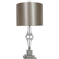 Springfield Cut Glass Table Lamp With Champagne Satin Shade