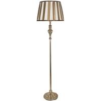 Springfield Gold Floor Lamp with Bronze and Gold Shade