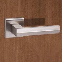 SP-216-SN Senza Pari Davoli Lever on Flush Rose - Satin Nickel