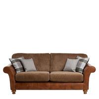 Spurling 3 Seater Standard Back Sofa, Tan and Mink